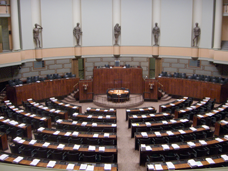 Kansallisten parlamenttien osallisuus Euroopan unionin päätökesteossa vaihtelee jäsenmaittain. Kuva: Showman
