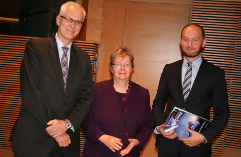 Euroopan parlamentin jäsenet vasemmalta: Petri Sarvamaa, Liisa Jaakonsaari, sekä Sampo Terho. Kuva: Karoliina Laitinen, Eurooppatiedotus