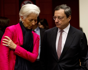 Draghi ja Lagarde. Kuva: Euroopan unionin neuvosto.