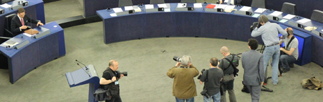 Jyrki Katainen Strasbourgissa. Kuva: Eurooppatiedotus.