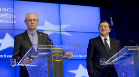 Rompuy:Barroso. Kuva: Neuvosto