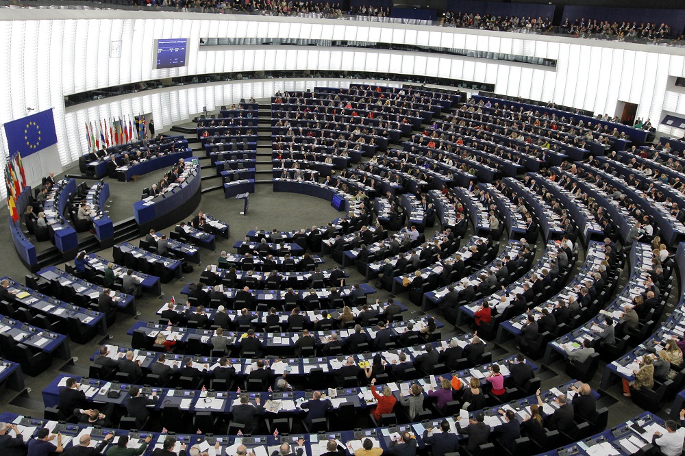 Euroopan parlamentin täysistunto. Kuva: europarl.eu