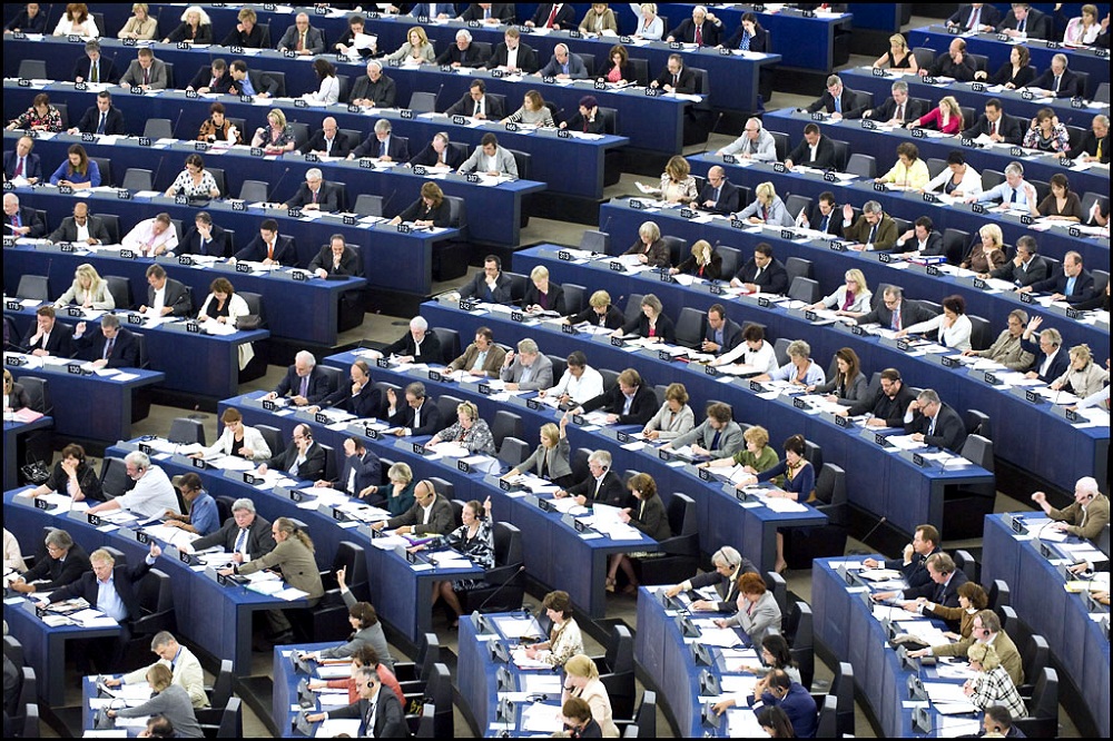 Euroopan parlamentin täysistuntosali. Kuva: Euroopan parlamentti