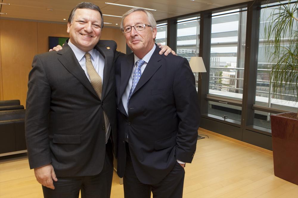 José Manuel Barroso ja Jean-Claude Juncker