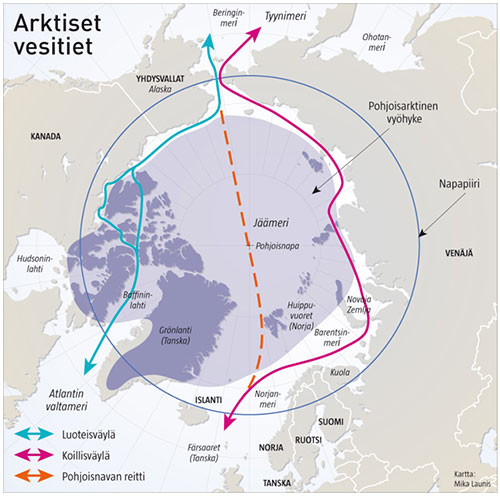 Onko arktisesta alueesta kehittymässä suurvaltapolitiikan näyttämö?<br/>