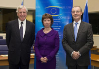 Europeiska unionens höga representant för utrikes frågor och säkerhetspolitik Catherine Ashton leder den gemensamma utrikes- och säkerhetspolitiken och fungerar som ordförande i rådet för utrikes frågor och som vice ordförande i Europeiska kommissionen. Foto: Europeiska kommissionen.
