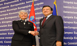 Kroatian pääministeri Jadranka Kosor ja Euroopan komissio puheenjohtaja José Manuel Barroso
